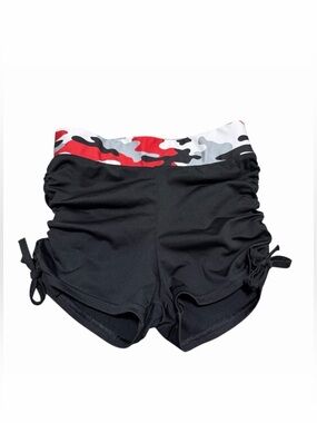 Varsity Cheer/Dance‎ Practice Shorts | Black with Camo Waistband | Size YM